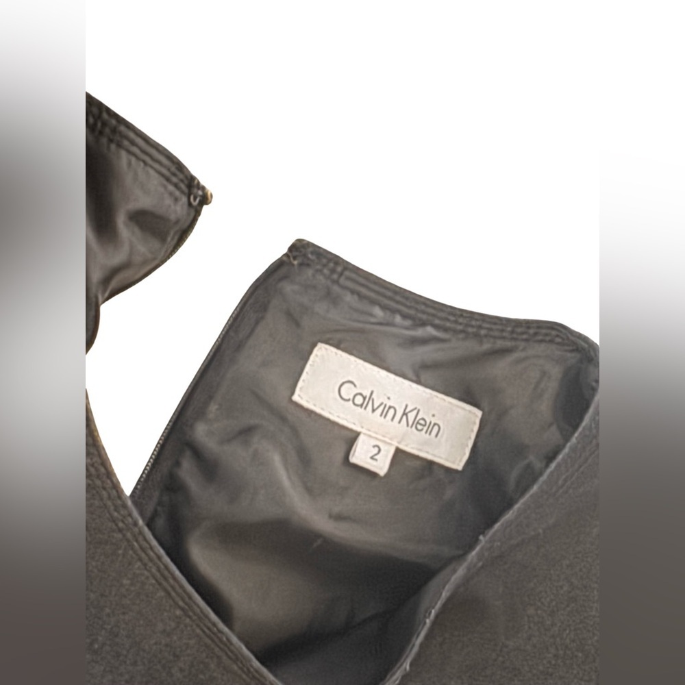 Calvin Klein Black Midi Dress (Defect on zipper - priced as is) - Picture 3 of 5